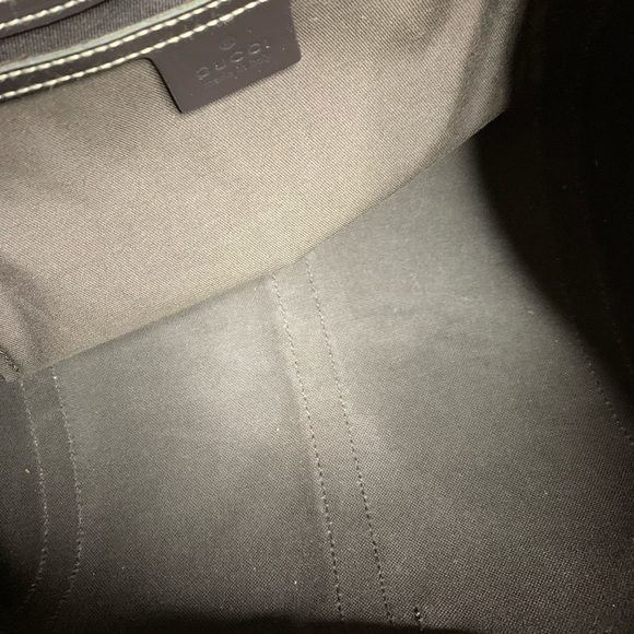 ❤️❤️Sold❤️❤️Gucci mono Pvc leather hobo bag - Picture 9 of 12